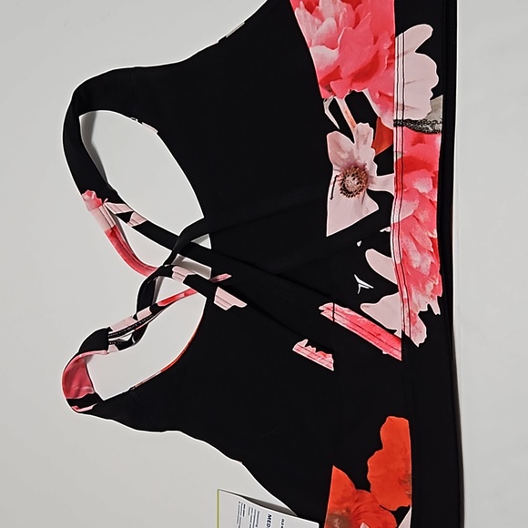 Old Navy Floral Stretch Pull Over Sports Bra Size L #W-772 - Picture 3 of 9